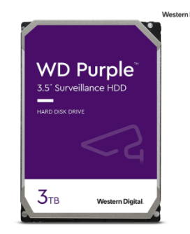 Ổ cứng HDD WD Purple 3TB 3.5 inch, 5400RPM, SATA, 64MB Cache - WD30PURZ